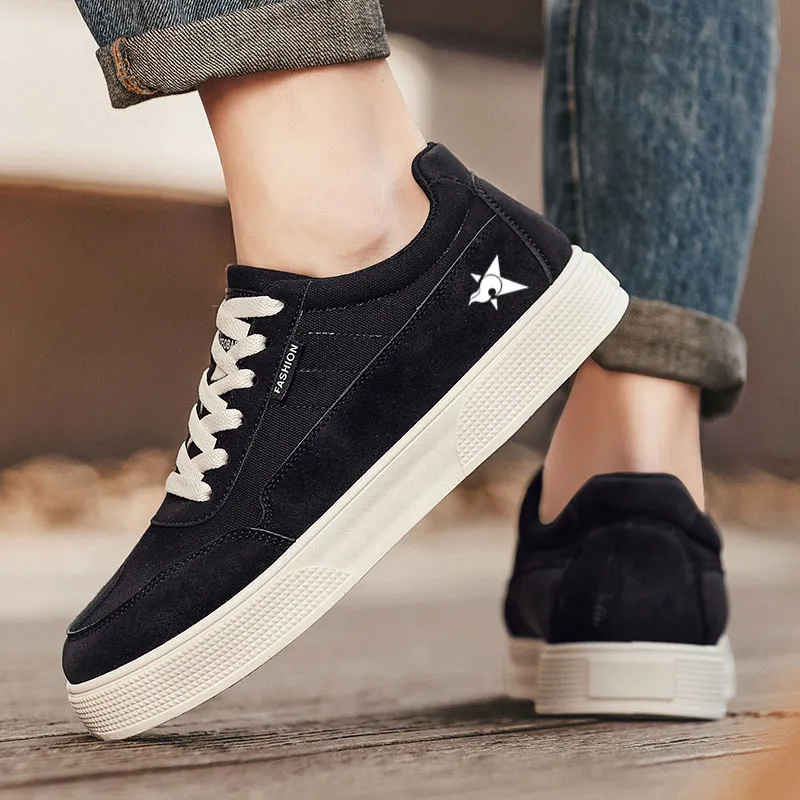 Bookish Star Anti Slip Wear Resistant Low Top Skateboard Shoes Men's-2