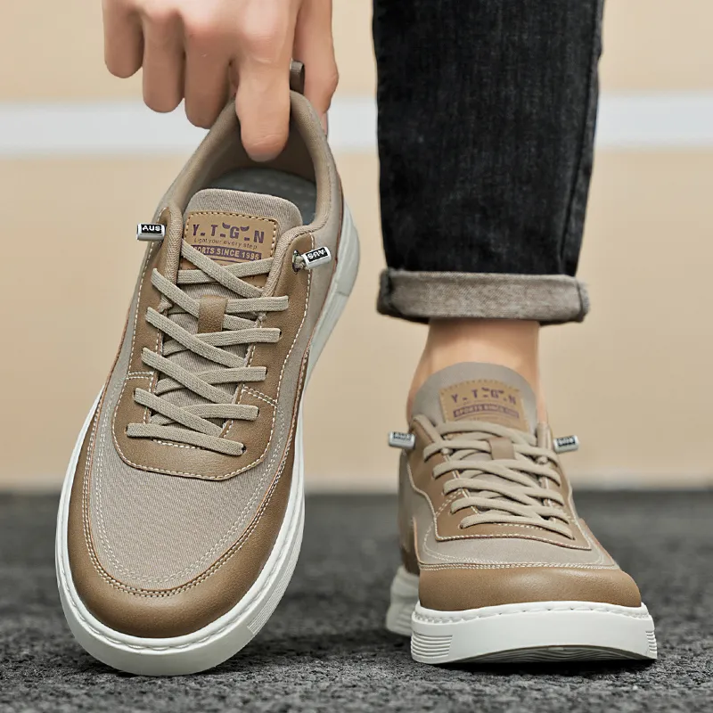 Bookish Star Anti Slip Wear Resistant Low Top Skateboard Shoes Men's-1