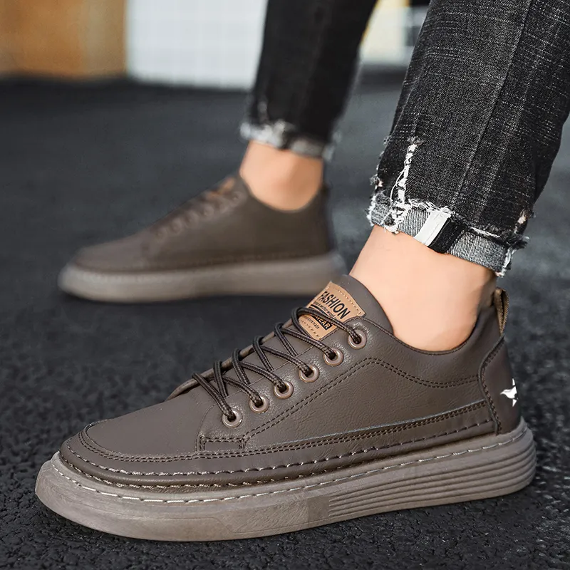 Bookish Star Anti Slip Wear Resistant Low Top Skateboard Shoes Men's-6