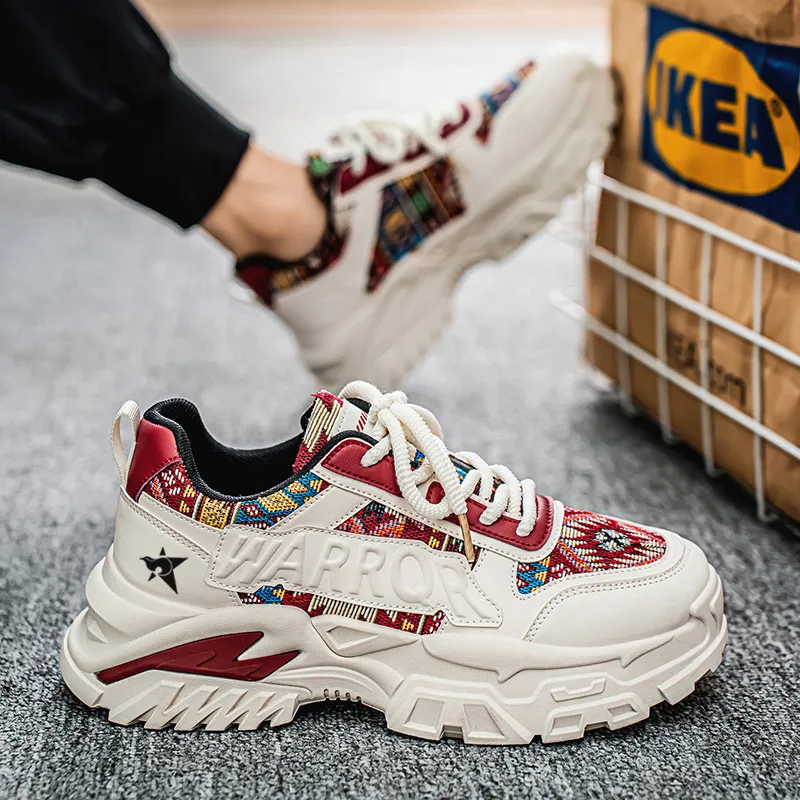 Bookish Star Cushioning, Wear Resistant Low Top Chunky Sneakers Men's-2