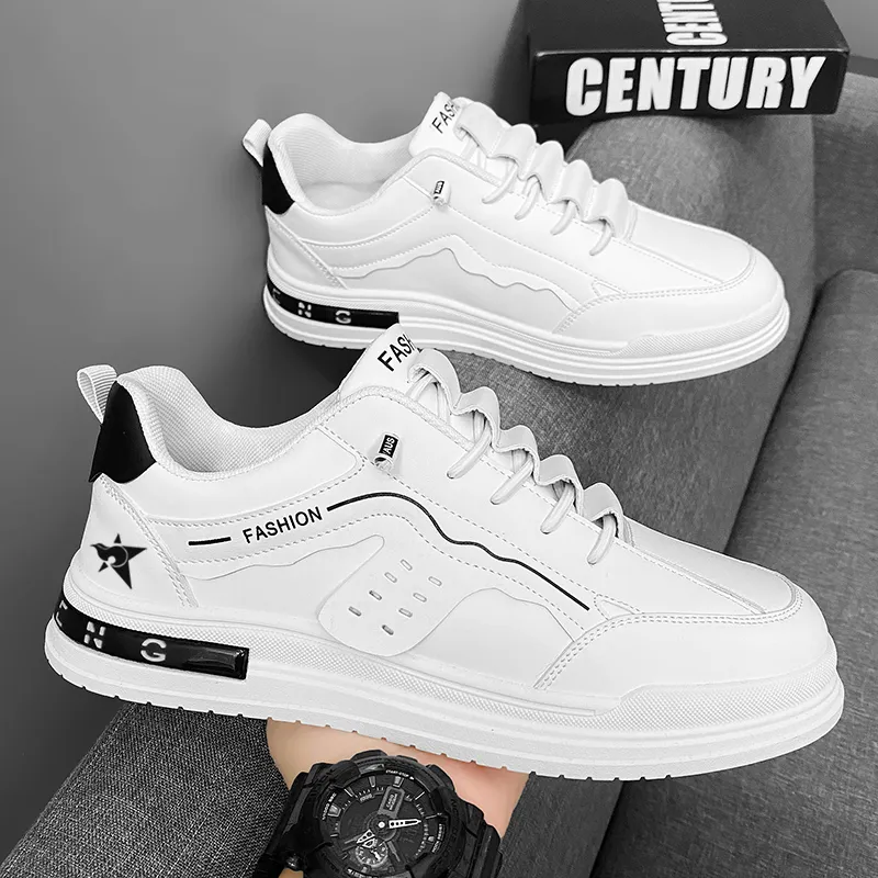 Bookish Star Anti Slip Wear Resistant Low Top Skateboard Shoes Men's-6