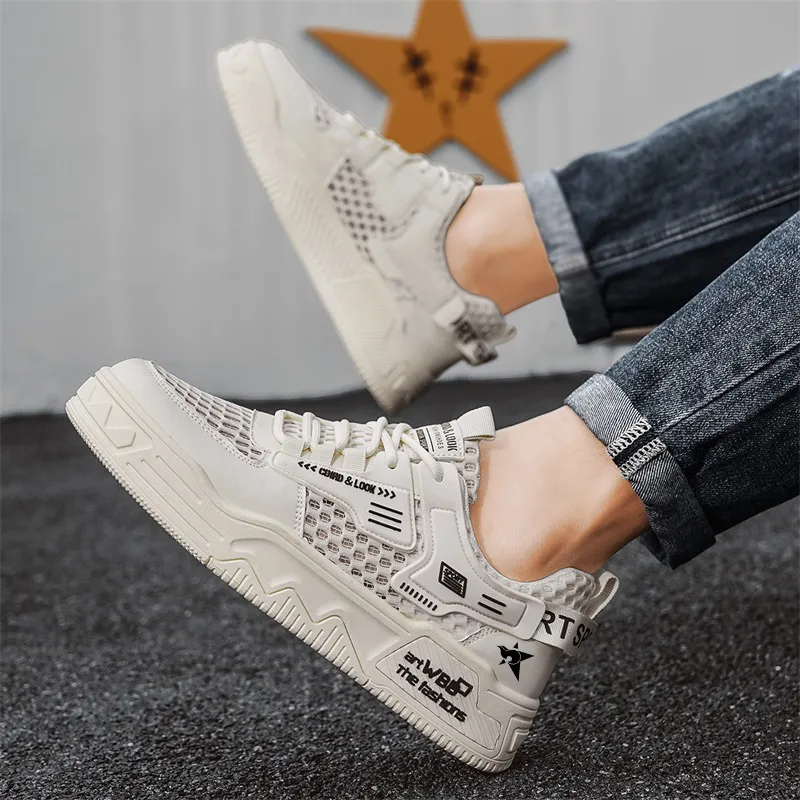 Bookish Star Anti Slip Wear Resistant Low Top Skateboard Shoes Men's-1