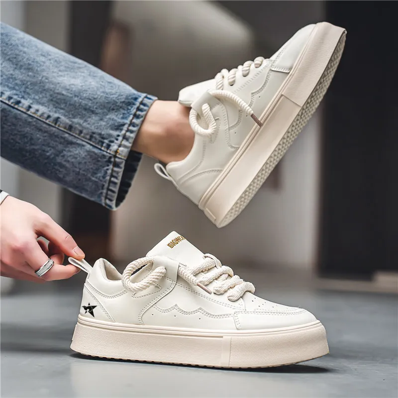 Bookish Star Anti Slip Wear Resistant Low Top Skateboard Shoes Men's-2