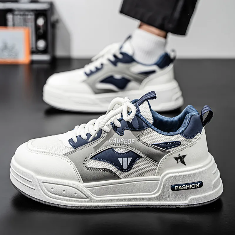 Bookish Star Anti Slip Wear Resistant Low Top Skateboard Shoes Men's-11