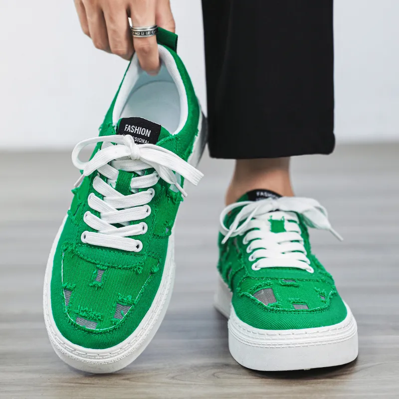 Bookish Star Anti Slip Wear Resistant Low Top Skateboard Shoes Men's-12