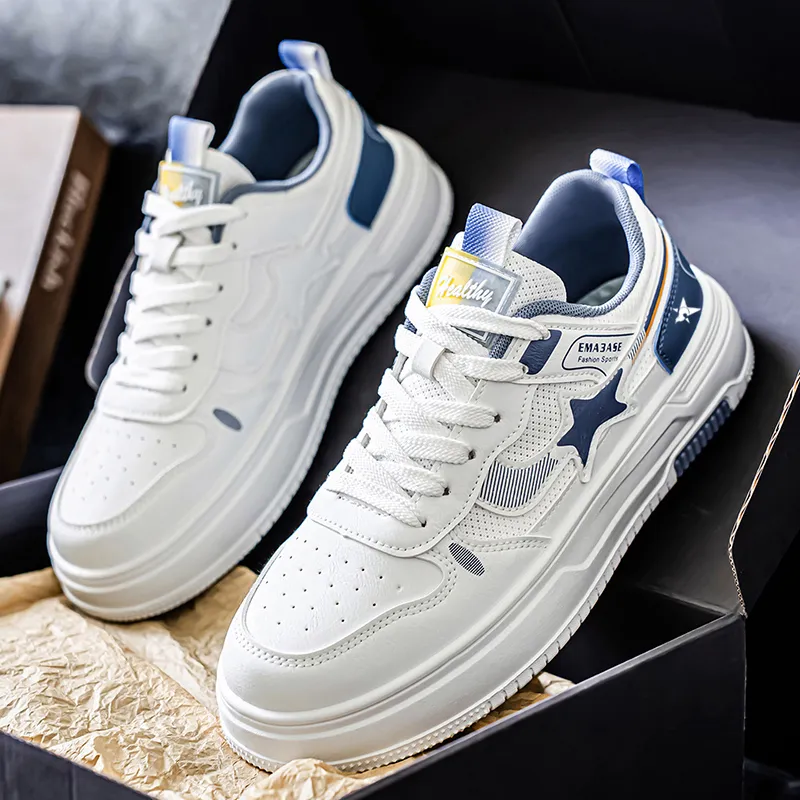 Bookish Star Anti Slip Wear Resistant Low Top Skateboard Shoes Men's-8