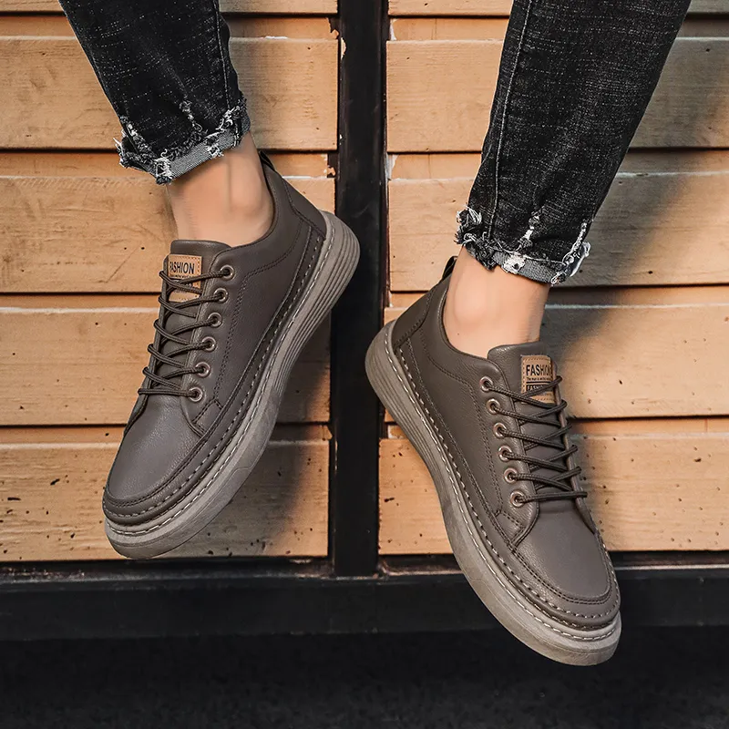 Bookish Star Anti Slip Wear Resistant Low Top Skateboard Shoes Men's-8