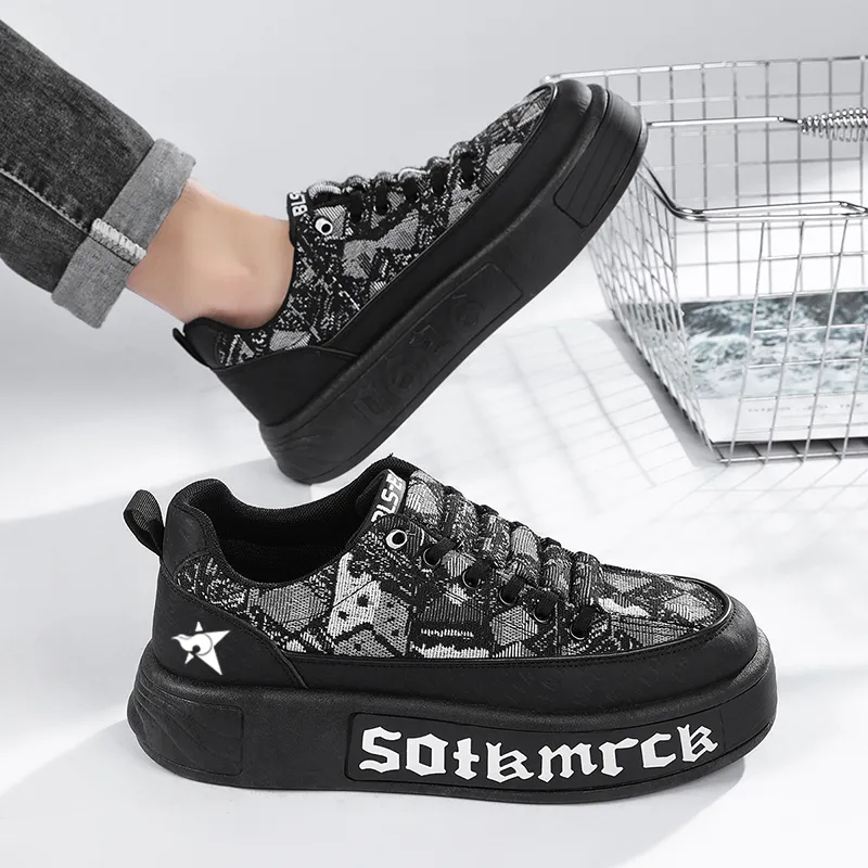 Bookish Star Slip Resistant And Breathable Low Top Skateboard Shoes Men's-4