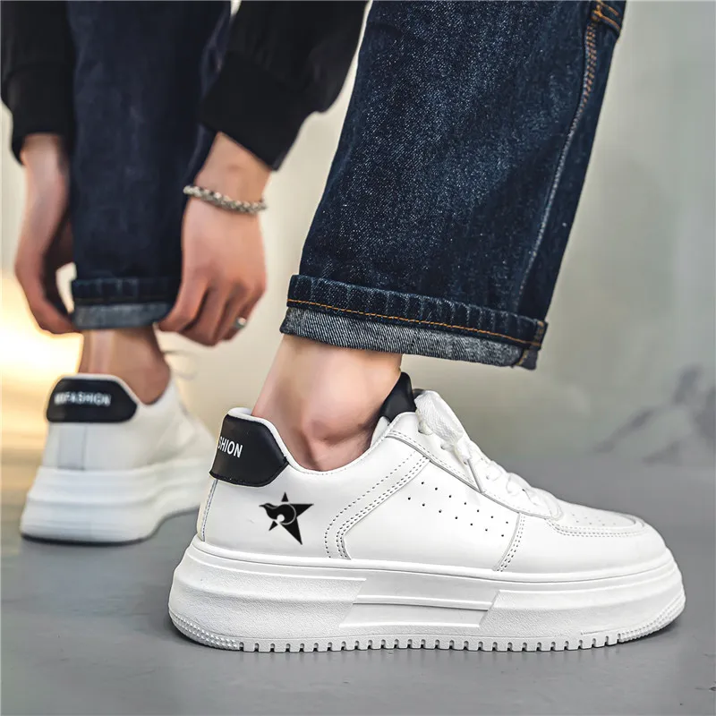 Bookish Star Anti Slip Wear Resistant Low Top Skateboard Shoes Men's-6