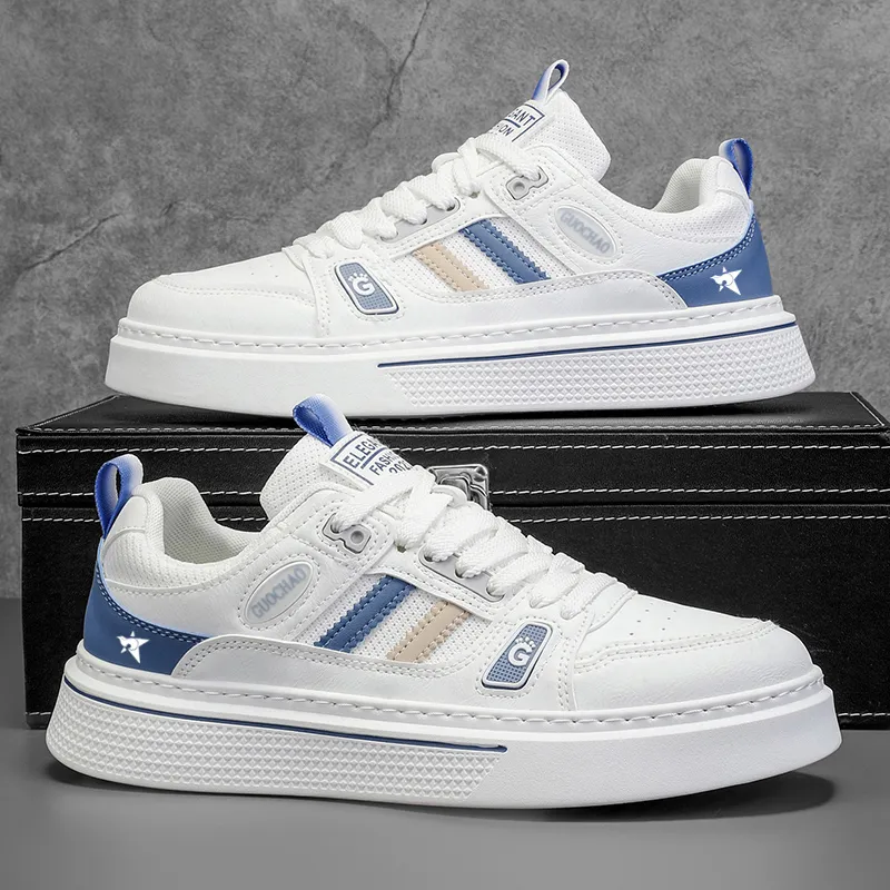 Bookish Star Anti Slip Wear Resistant Low Top Skateboard Shoes Men's-2