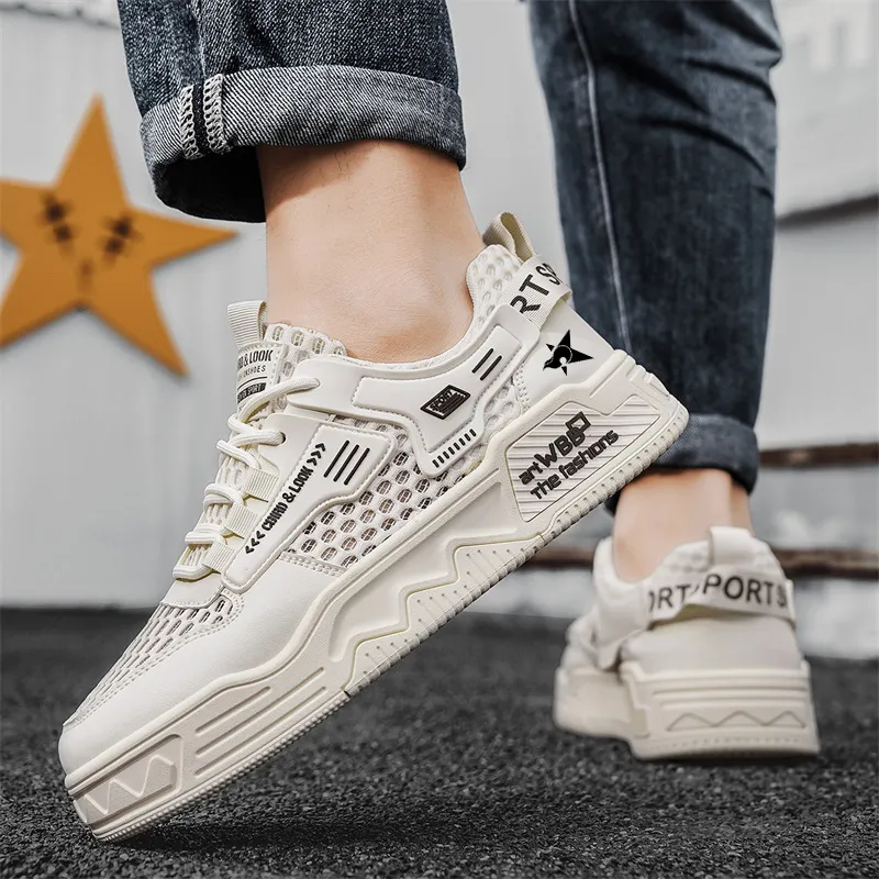 Bookish Star Anti Slip Wear Resistant Low Top Skateboard Shoes Men's-2