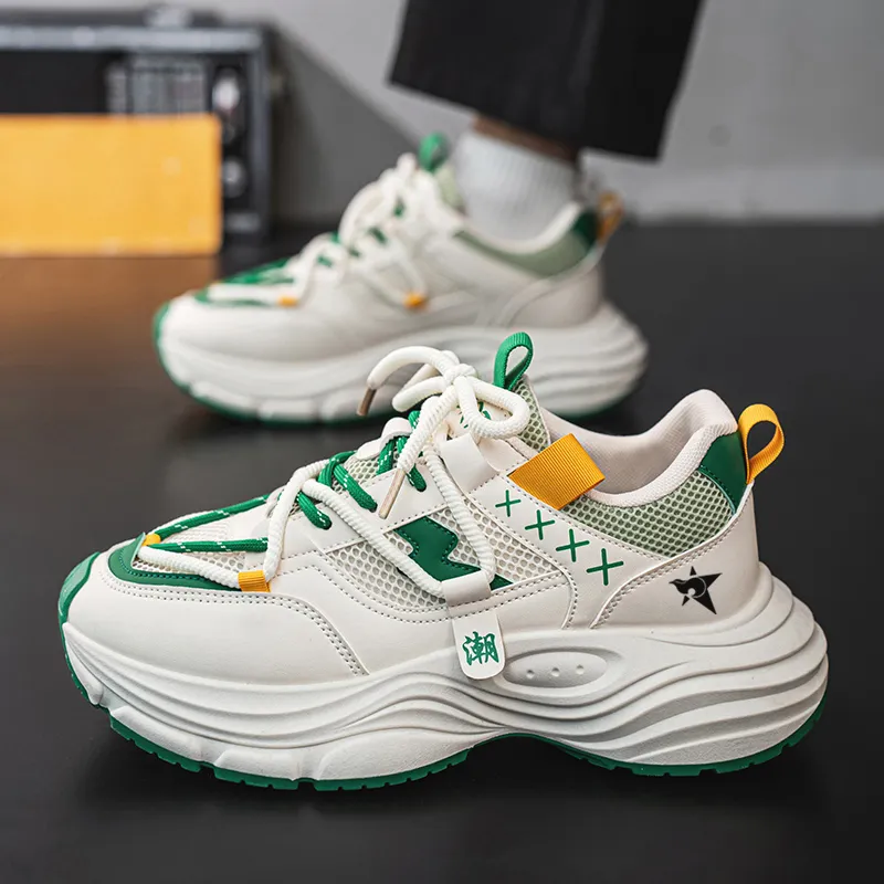 Bookish Star Anti Slip Wear Resistant Low Top Chunky Sneakers Men's-7