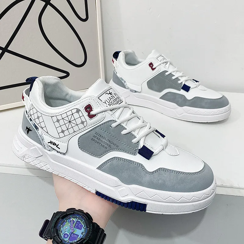 Bookish Star Anti Slip Wear Resistant Low Top Skateboard Shoes Men's-6