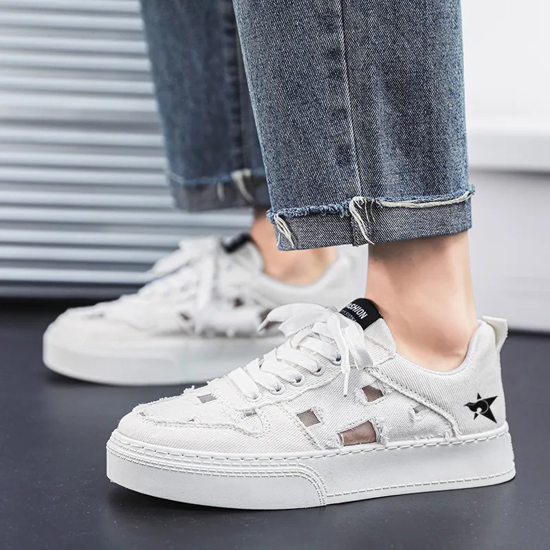 Bookish Star Anti Slip Wear Resistant Low Top Skateboard Shoes Men's-8