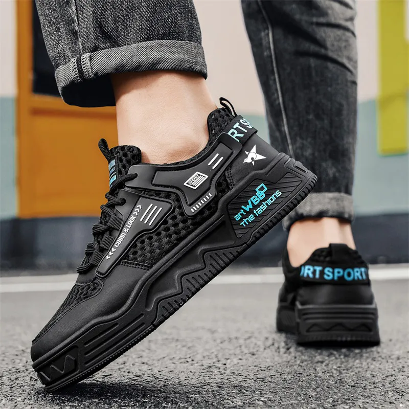 Bookish Star Anti Slip Wear Resistant Low Top Skateboard Shoes Men's-7