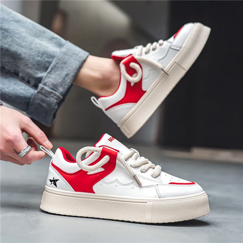 Bookish Star Anti Slip Wear Resistant Low Top Skateboard Shoes Men's-11