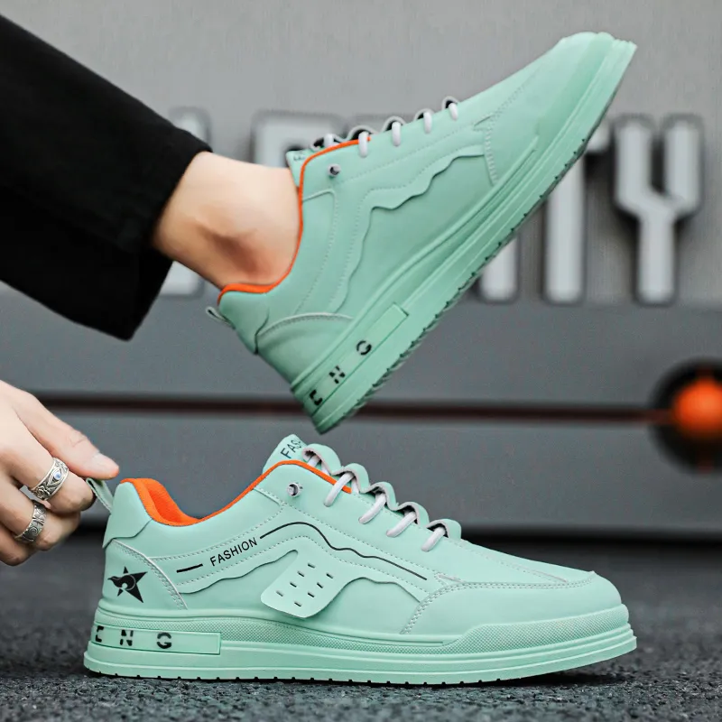 Bookish Star Anti Slip Wear Resistant Low Top Skateboard Shoes Men's-2
