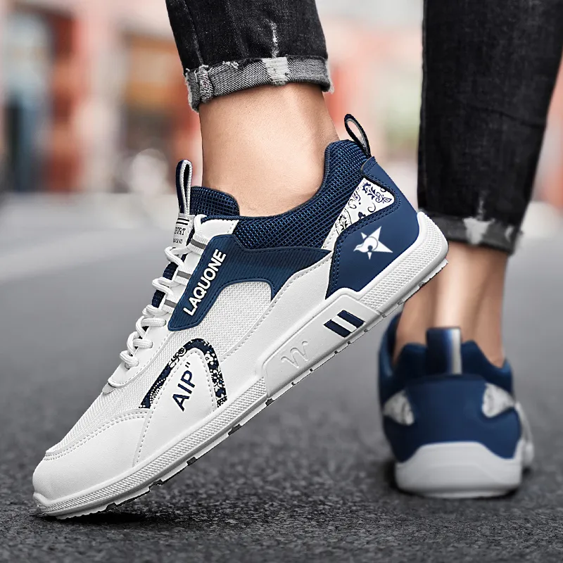 Bookish Star Anti Slip Wear Resistant Low Top Skateboard Shoes Men's-13