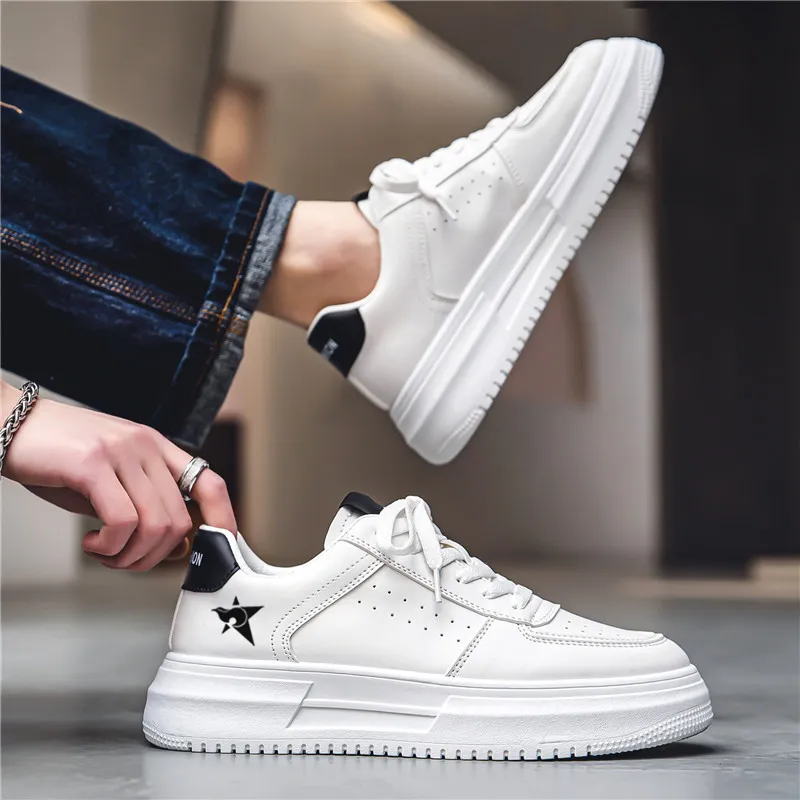 Bookish Star Anti Slip Wear Resistant Low Top Skateboard Shoes Men's-7