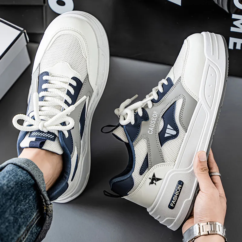 Bookish Star Anti Slip Wear Resistant Low Top Skateboard Shoes Men's-12