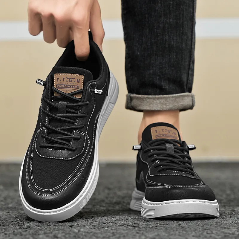 Bookish Star Anti Slip Wear Resistant Low Top Skateboard Shoes Men's-6