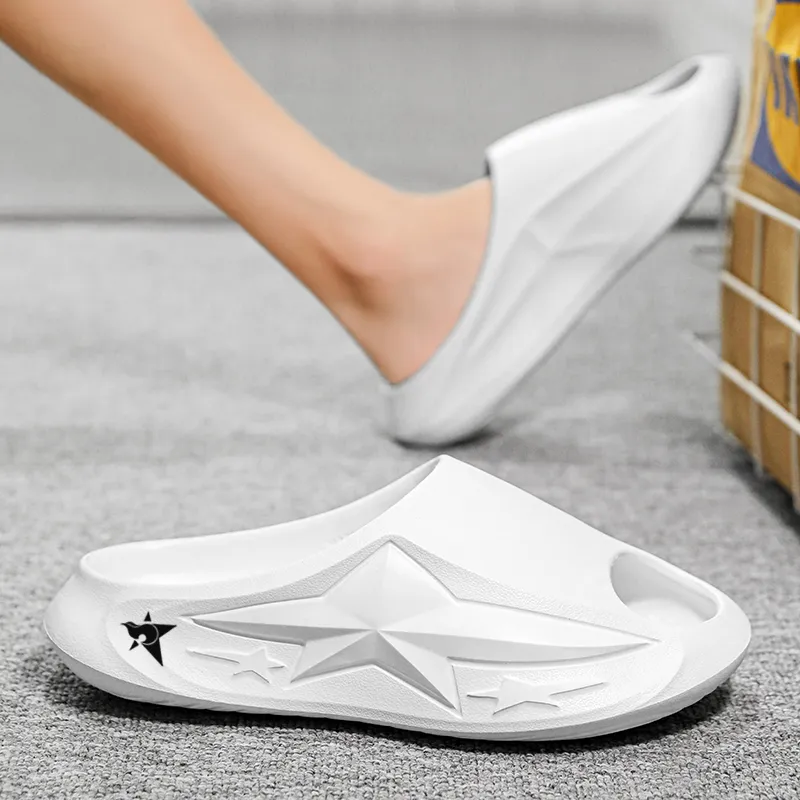 Bookish Star Slip Resistant Odor Resistant Abrasion Resistant Slide Slippers Unisex-6