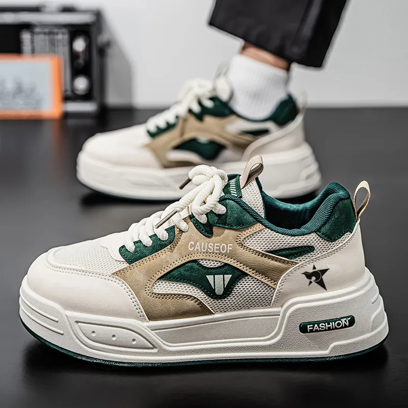 Bookish Star Anti Slip Wear Resistant Low Top Skateboard Shoes Men's-6