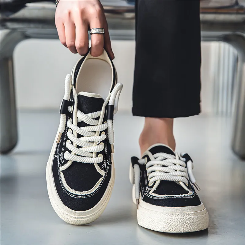 Bookish Star Anti Slip Wear Resistant Low Top Skateboard Shoes Men's-2