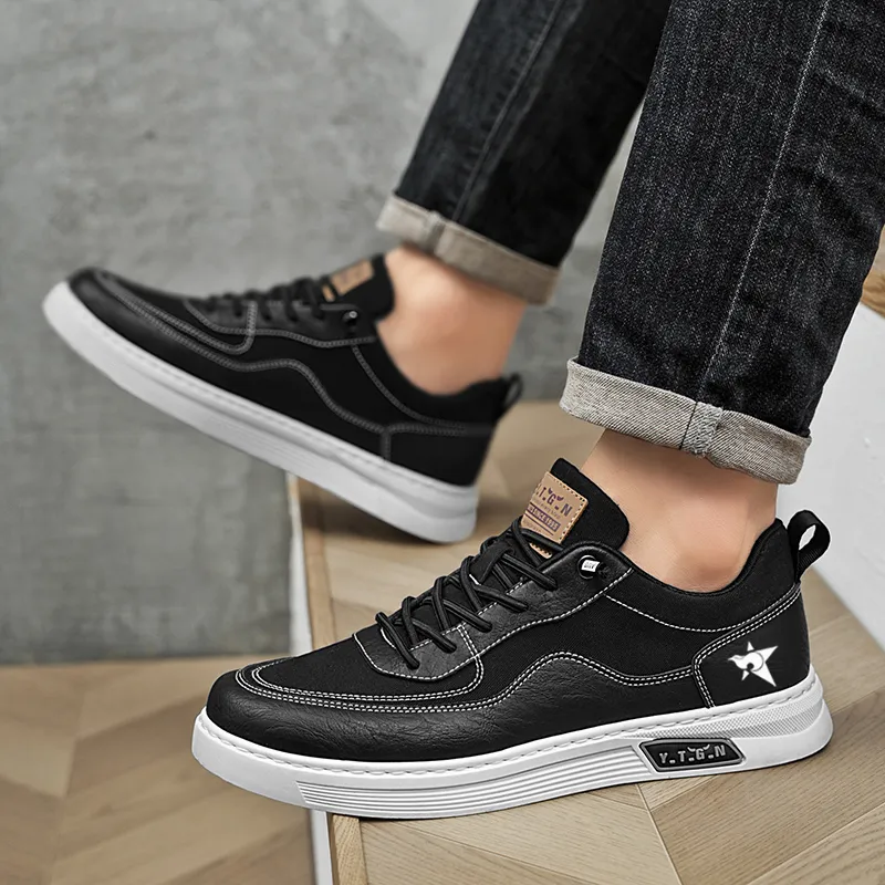 Bookish Star Anti Slip Wear Resistant Low Top Skateboard Shoes Men's-9