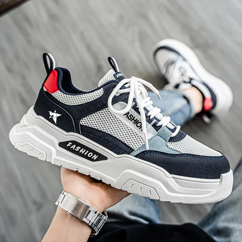 Bookish Star Anti Slip Wear Resistant Low Top Skateboard Shoes Men's-3