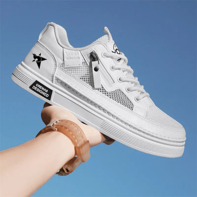 Bookish Star Anti Slip Wear Resistant Low Top Skateboard Shoes Men's-6