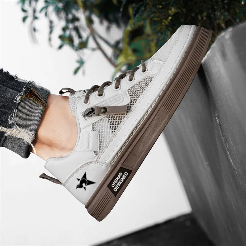 Bookish Star Anti Slip Wear Resistant Low Top Skateboard Shoes Men's-14