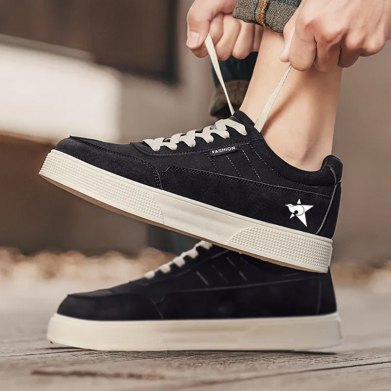 Bookish Star Anti Slip Wear Resistant Low Top Skateboard Shoes Men's-3