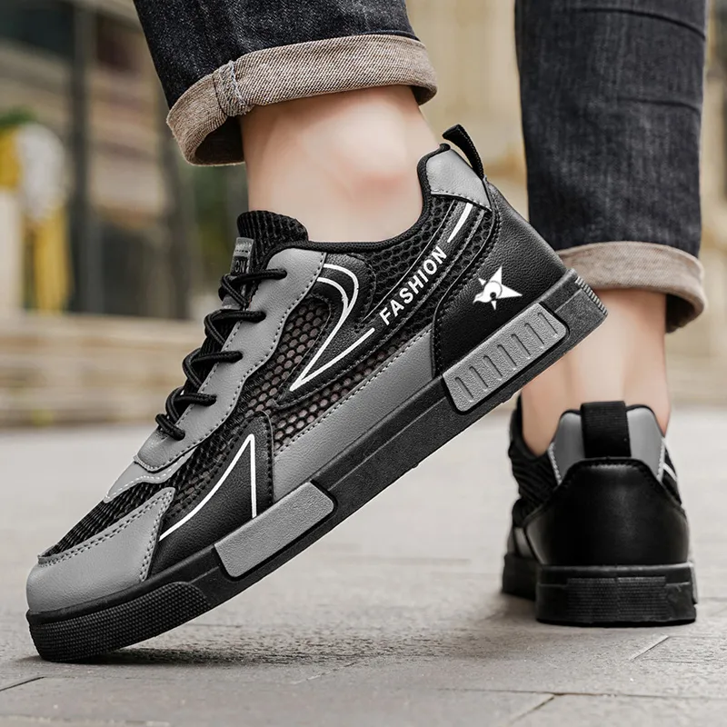 Bookish Star Anti Slip Wear Resistant Low Top Skateboard Shoes Men's-4