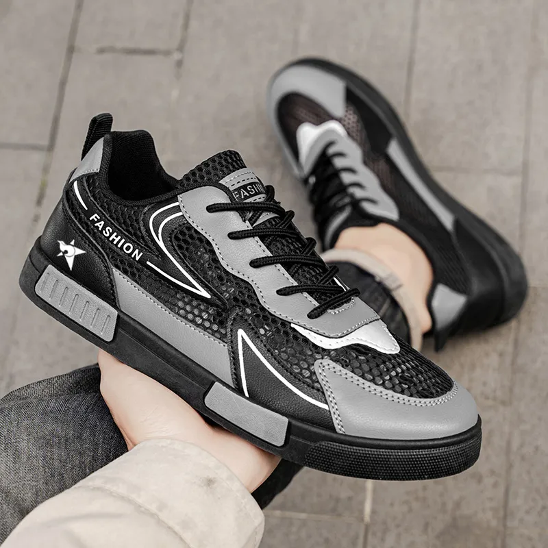 Bookish Star Anti Slip Wear Resistant Low Top Skateboard Shoes Men's-3