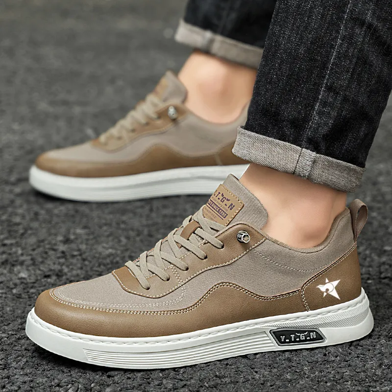 Bookish Star Anti Slip Wear Resistant Low Top Skateboard Shoes Men's-2