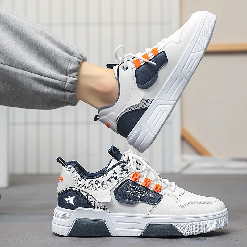Bookish Star Cushioning And Breathable Low Top Skateboard Shoes Men's-5