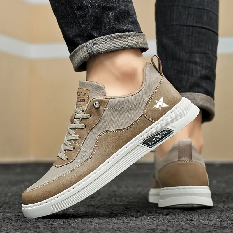 Bookish Star Anti Slip Wear Resistant Low Top Skateboard Shoes Men's-4