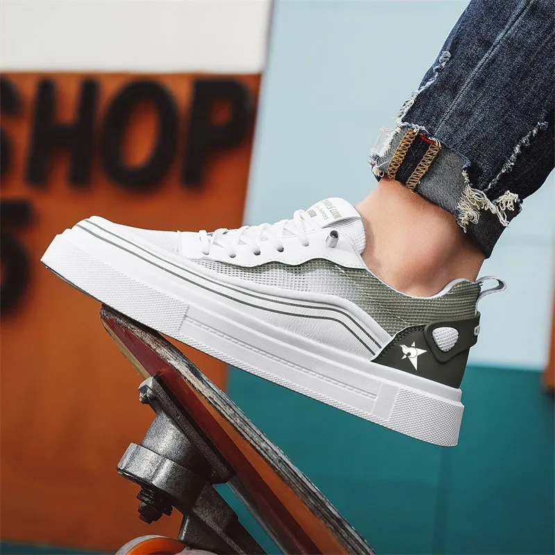 Bookish Star Balanced Lightweight Low Top Skateboard Shoes Men's-9