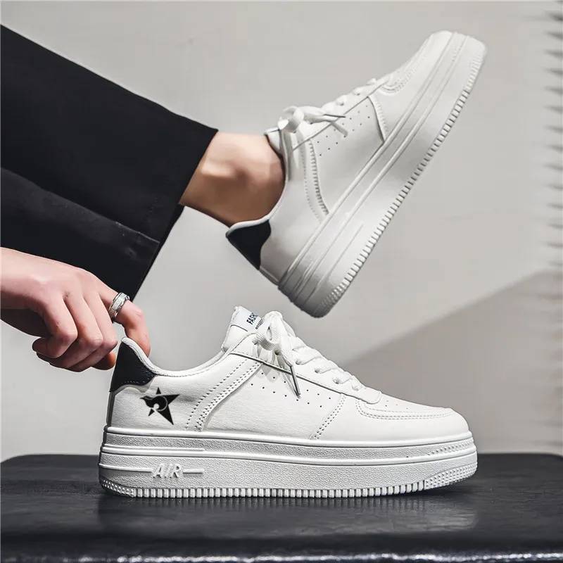 Bookish Star Anti Slip Wear Resistant Low Top Skateboard Shoes Men's-6