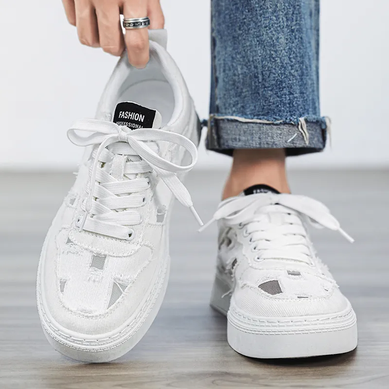 Bookish Star Anti Slip Wear Resistant Low Top Skateboard Shoes Men's-7
