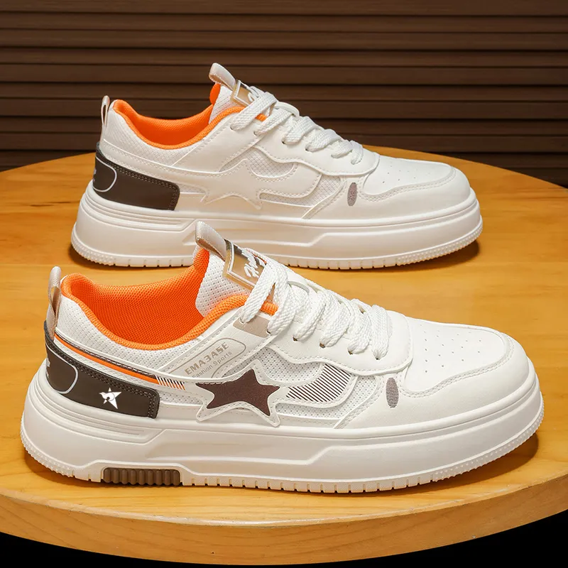 Bookish Star Anti Slip Wear Resistant Low Top Skateboard Shoes Men's-4