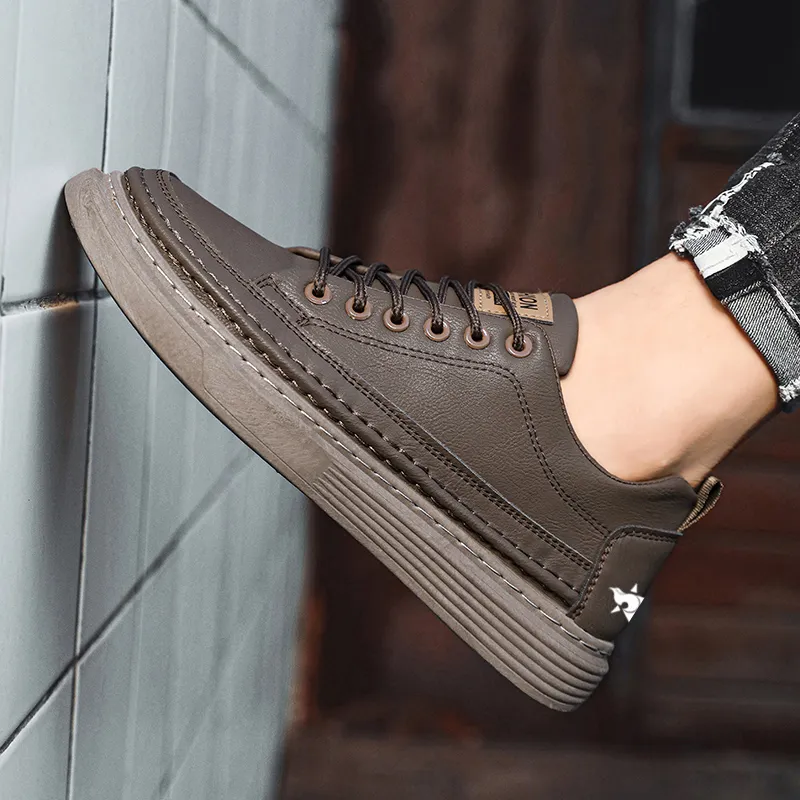 Bookish Star Anti Slip Wear Resistant Low Top Skateboard Shoes Men's-9