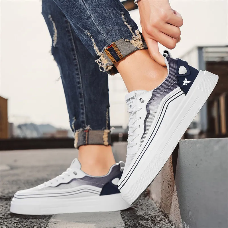 Bookish Star Balanced Lightweight Low Top Skateboard Shoes Men's-3