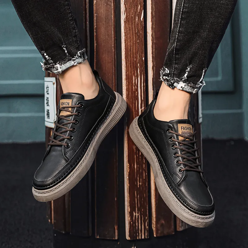 Bookish Star Anti Slip Wear Resistant Low Top Skateboard Shoes Men's-3