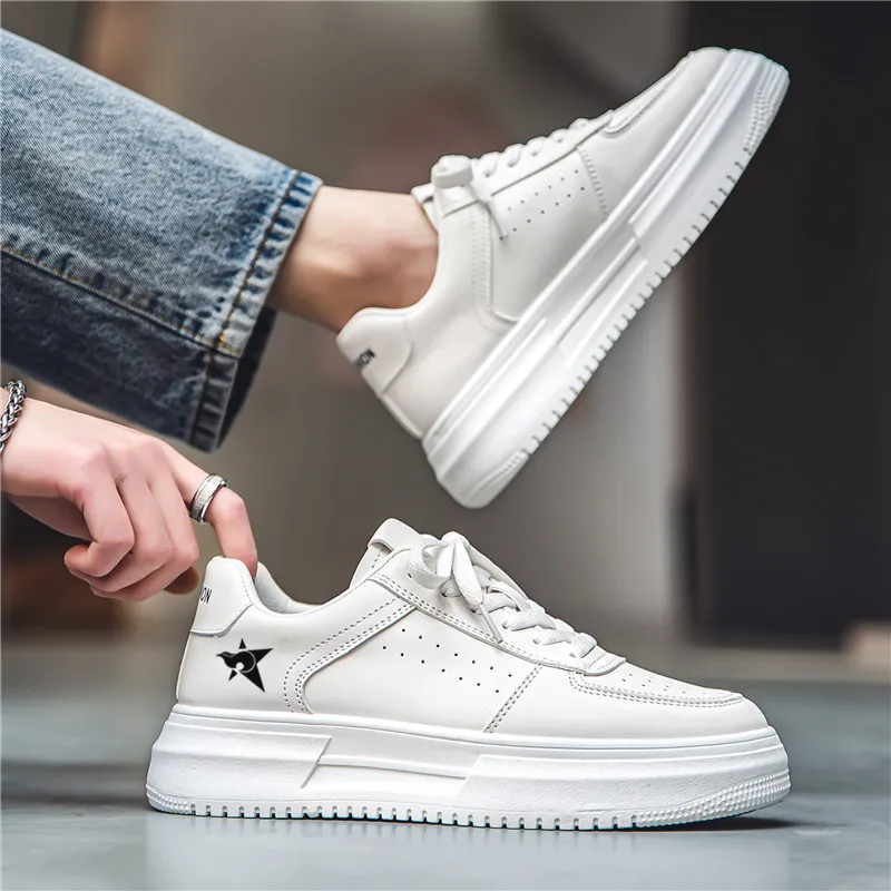 Bookish Star Anti Slip Wear Resistant Low Top Skateboard Shoes Men's-2