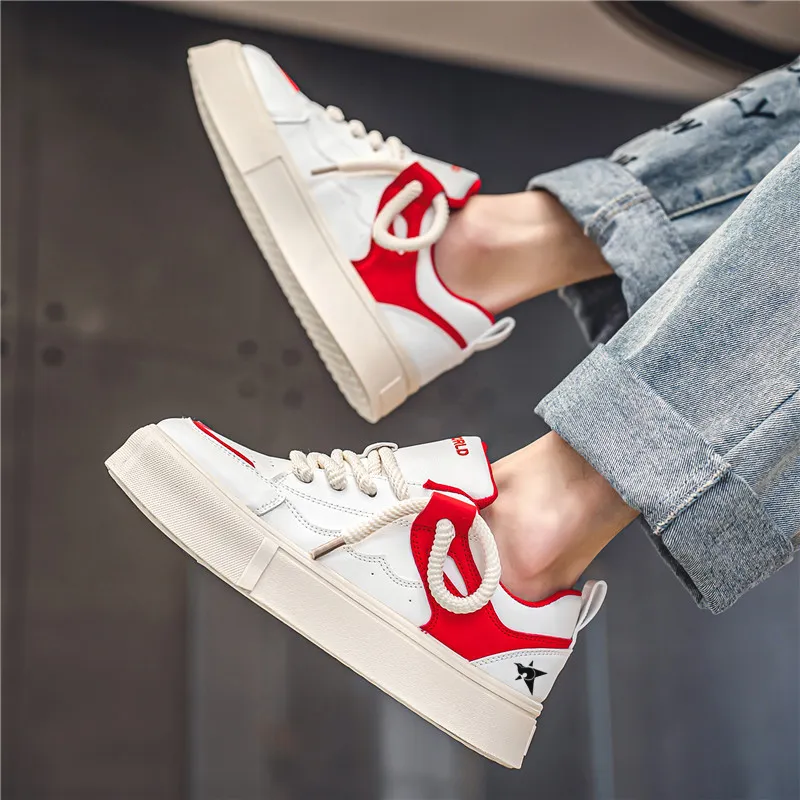 Bookish Star Anti Slip Wear Resistant Low Top Skateboard Shoes Men's-12