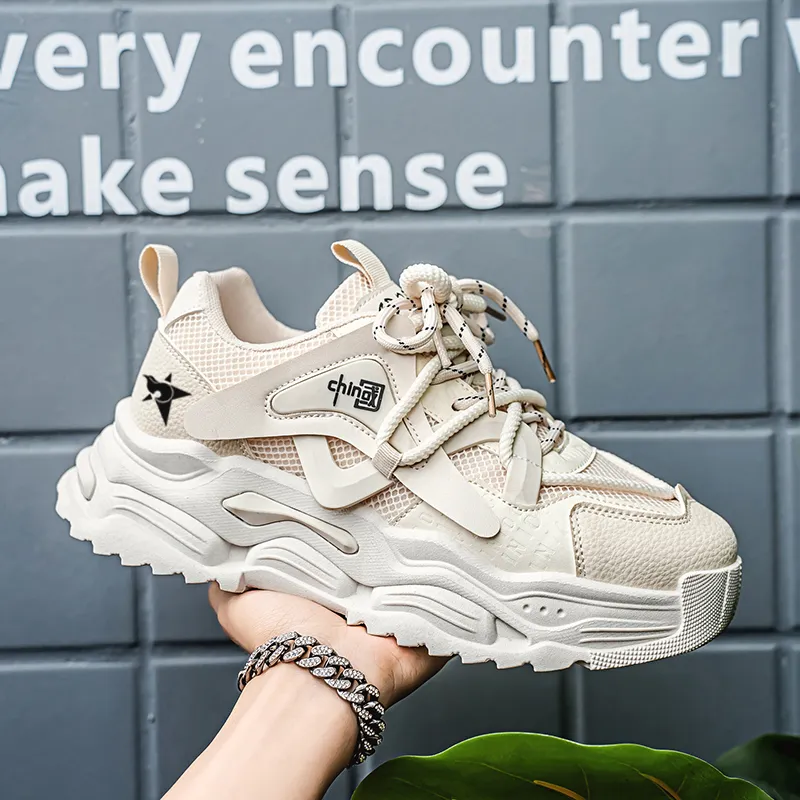 Bookish Star Slip Resistant, Breathable, And Balanced Low Top Chunky Sneakers Men's-12