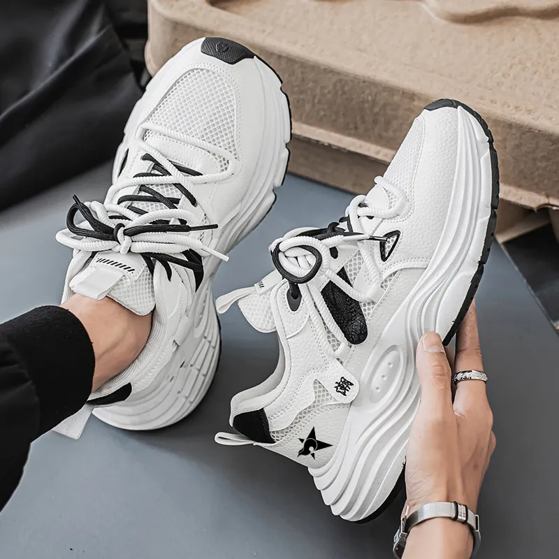 Bookish Star Anti Slip Wear Resistant Low Top Chunky Sneakers Men's-11