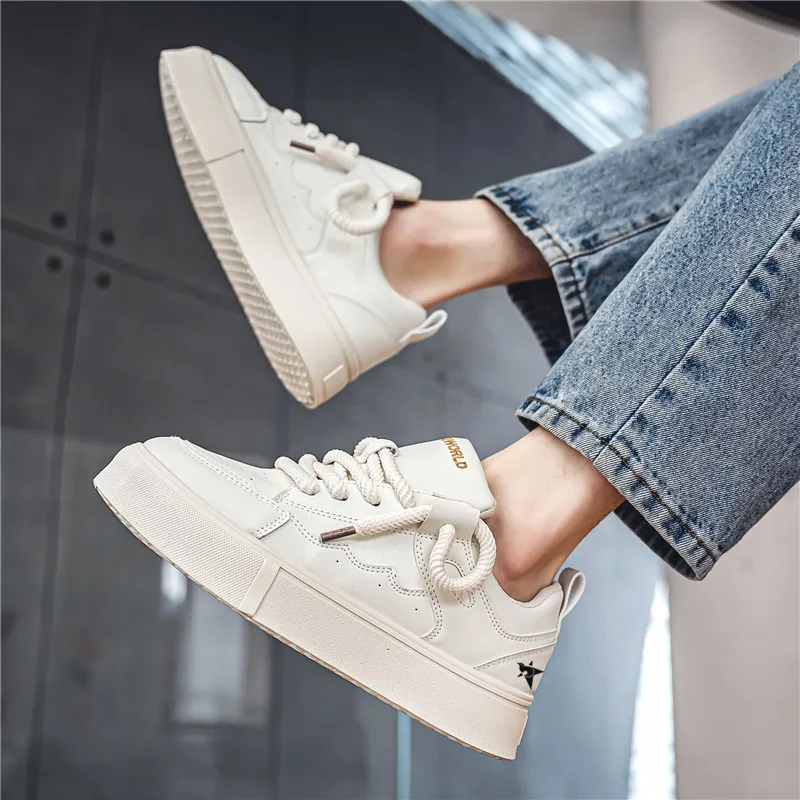 Bookish Star Anti Slip Wear Resistant Low Top Skateboard Shoes Men's-3